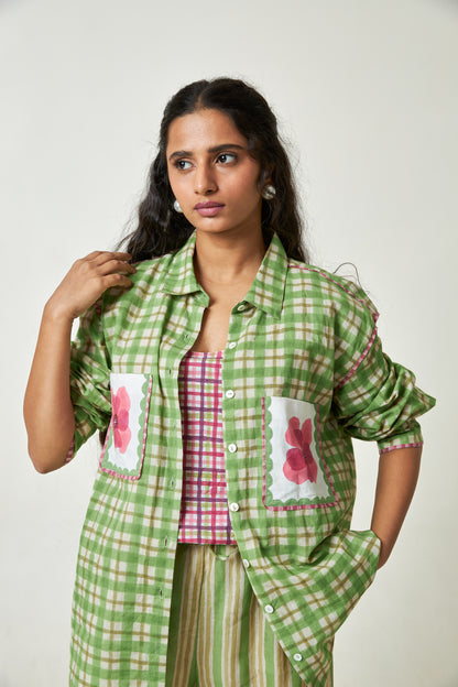 Coconut Grove Block Printed Shirt