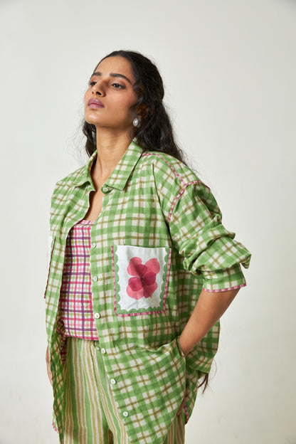 Coconut Grove Block Printed Shirt