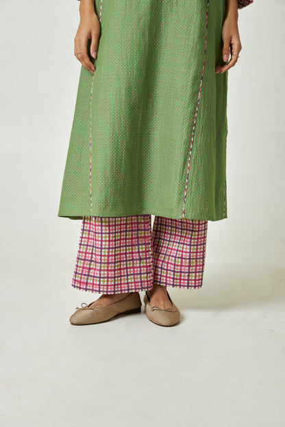Kiwi Mist Block Printed Pants