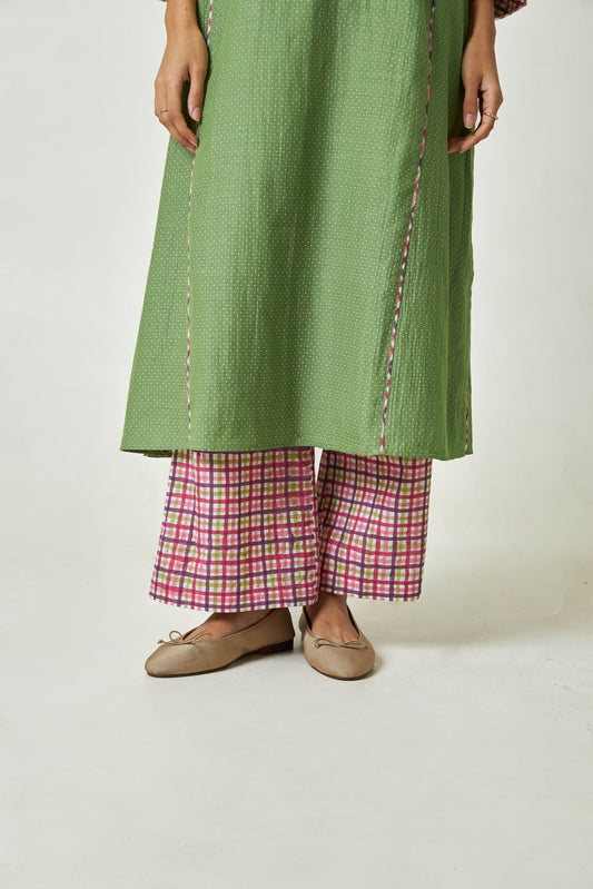 Kiwi Mist Block Printed Pants
