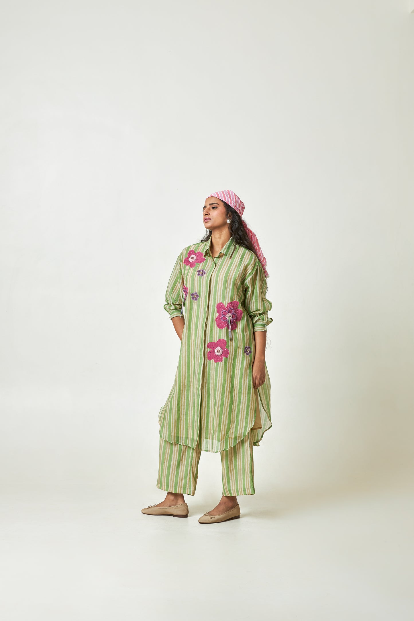 Petal Haze Block Printed Pants
