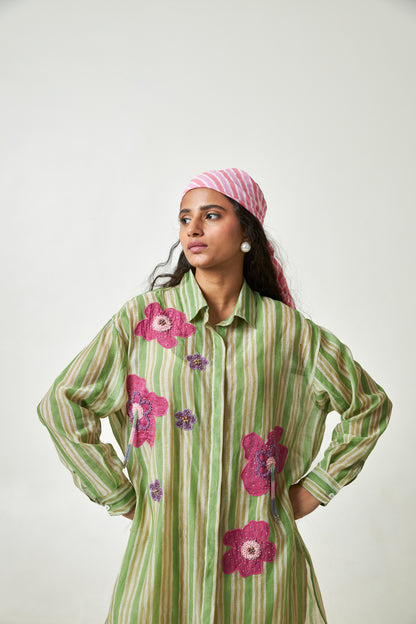 Petal Haze Block Printed Tunic