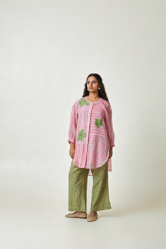 Camellia Block Printed Co-ord Set- Set of 2