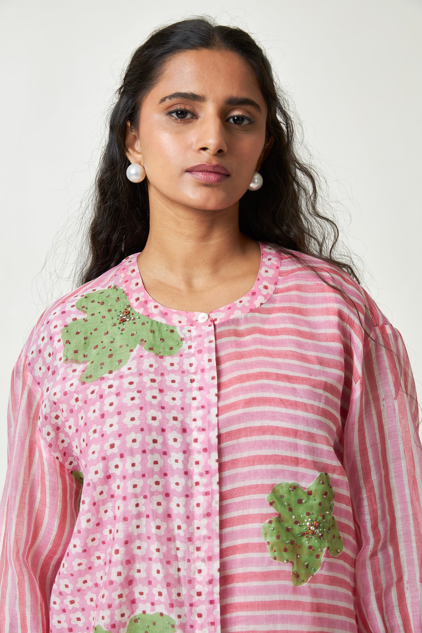 Camellia Block Printed Co-ord Set- Set of 2