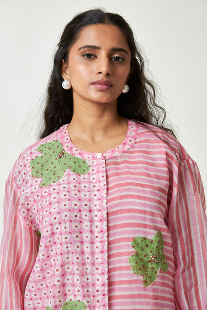 Camellia Block Printed Co-ord Set- Set of 2