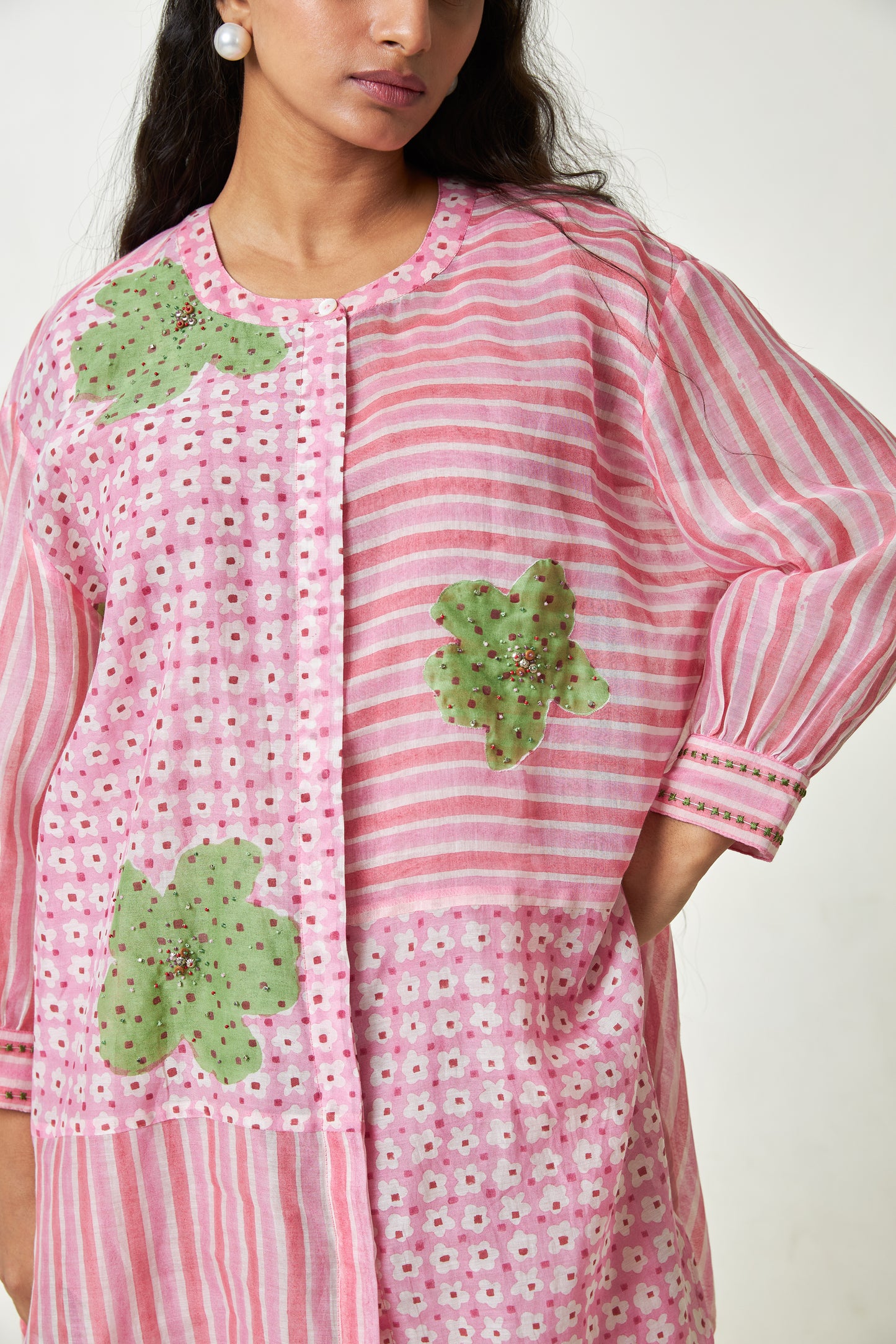 Camellia Block Printed Tunic