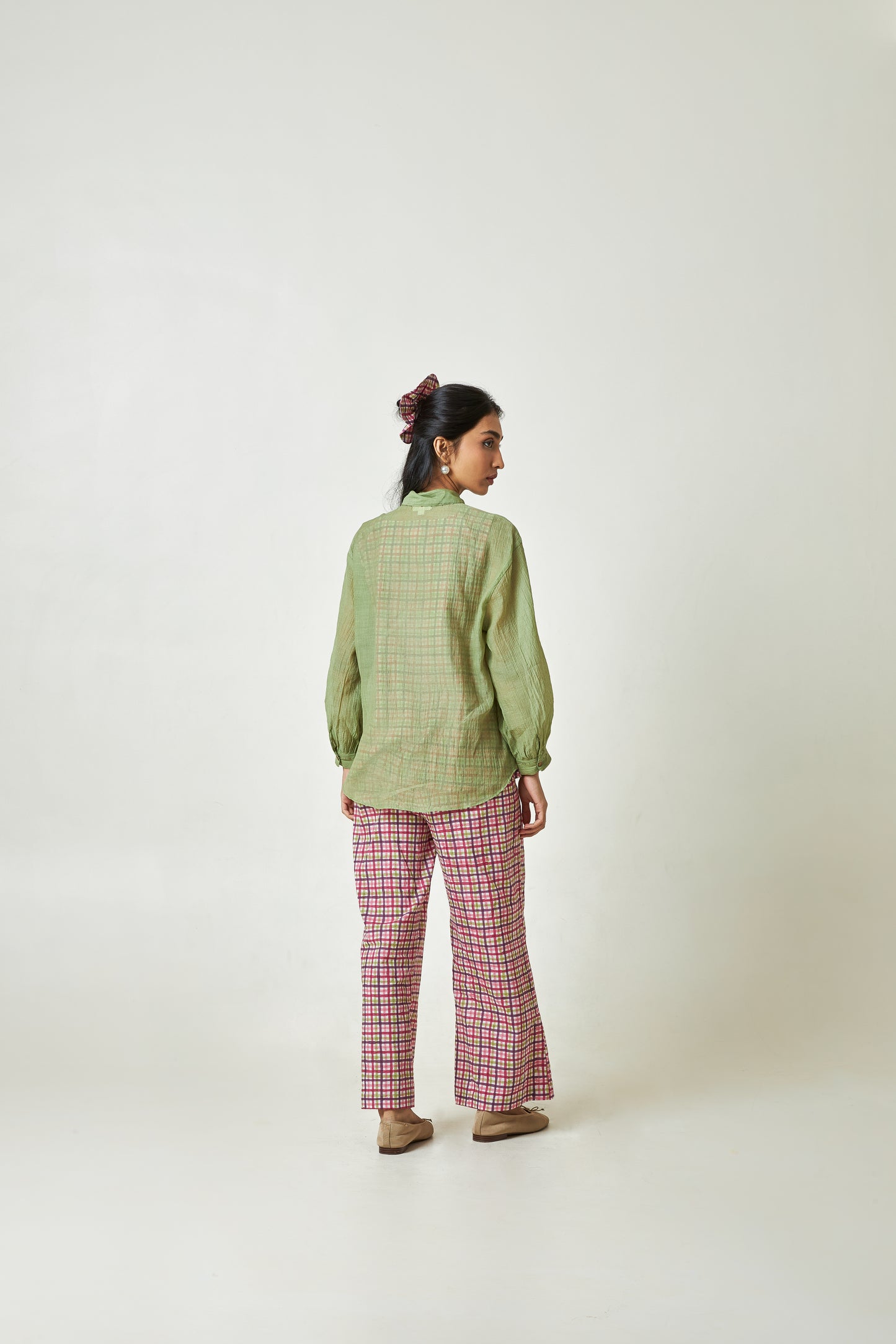 Pistachio Embroidered Shirt