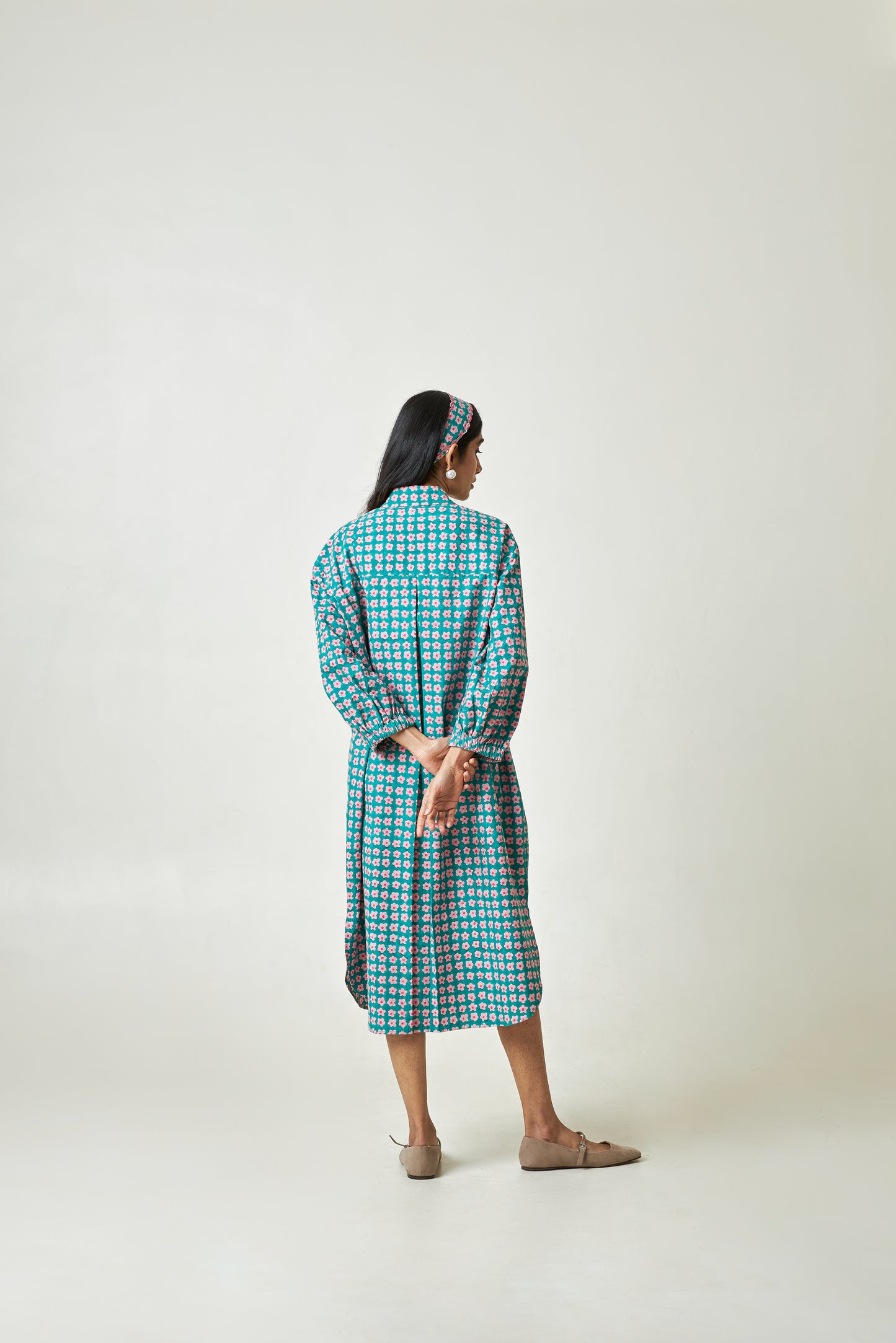 Shoreline Block Printed Dress