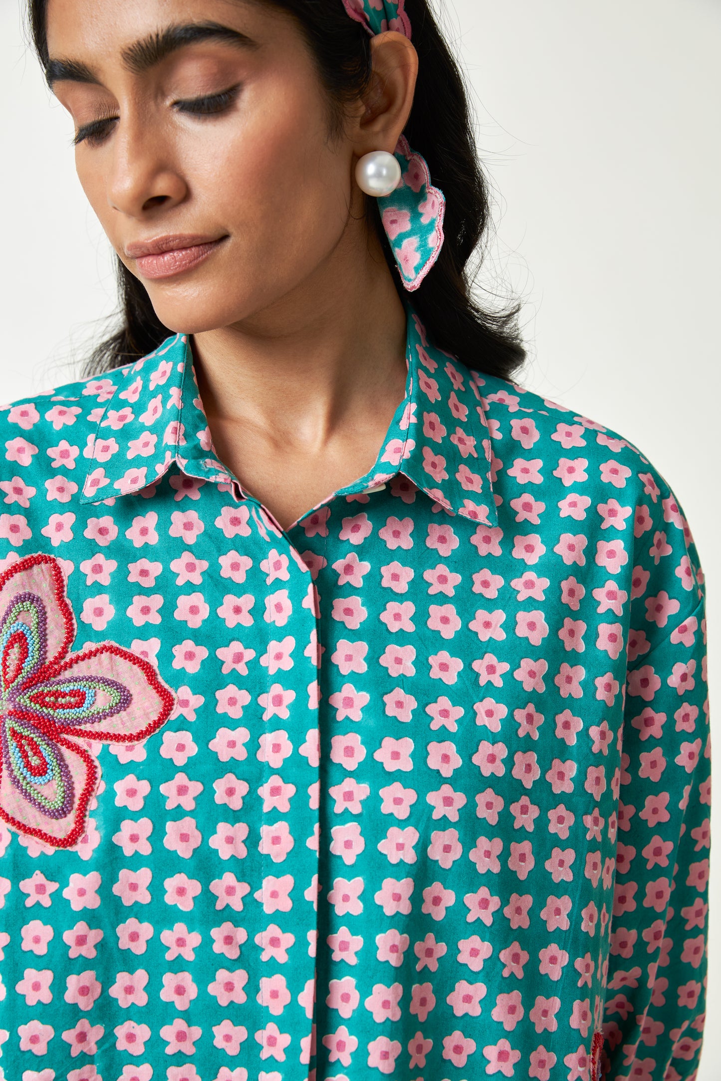 Shoreline Block Printed Dress