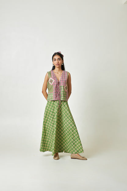 Petal Mosaic Block Printed Vest