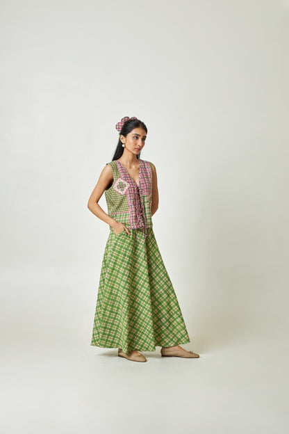 Petal Mosaic Block Printed Vest