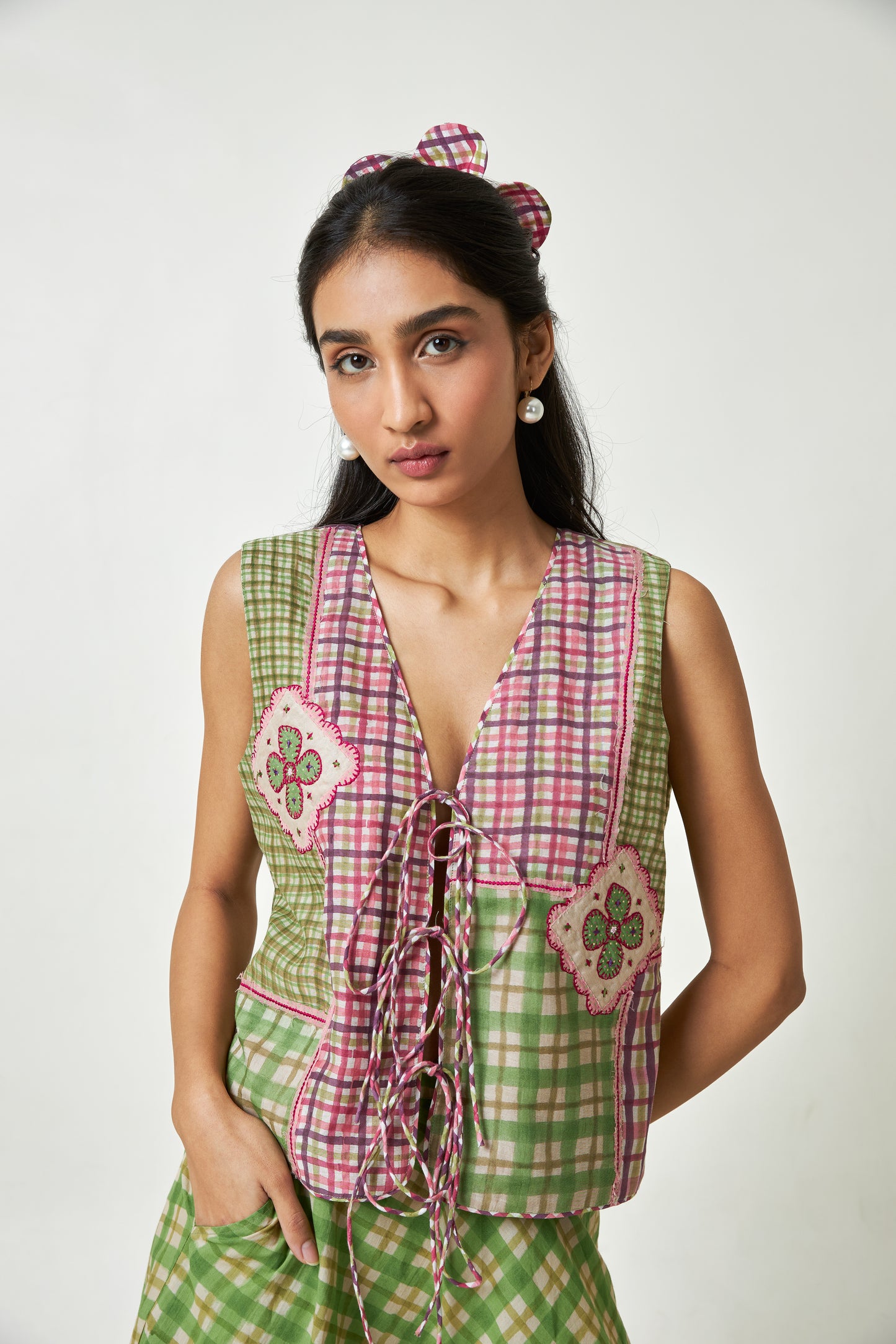 Petal Mosaic Block Printed Vest