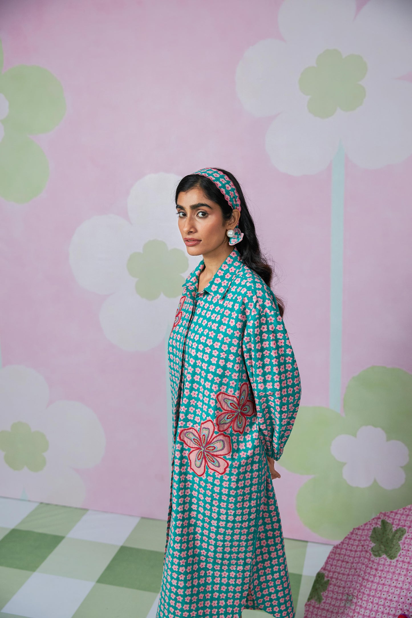 Shoreline Block Printed Dress