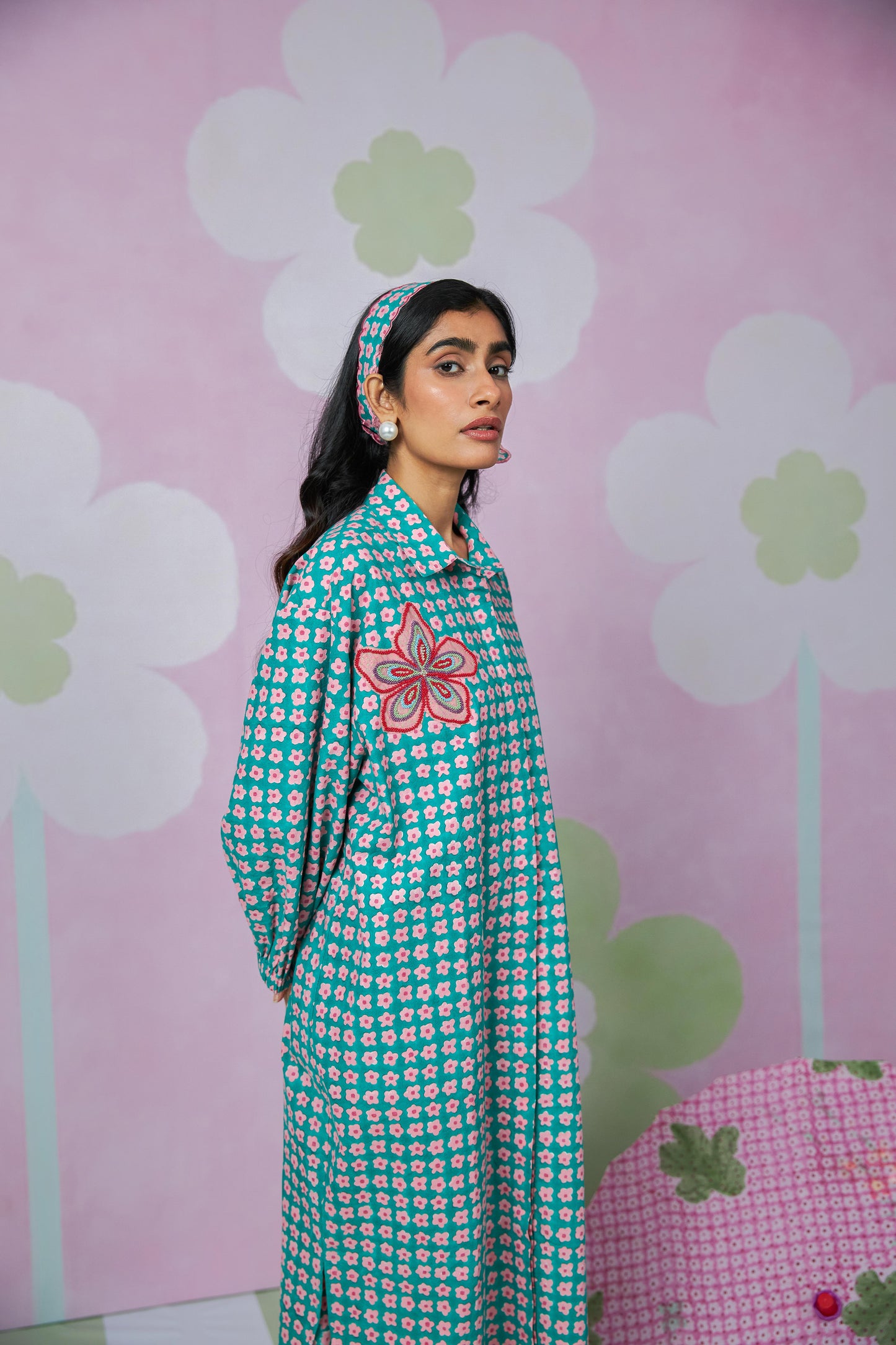 Shoreline Block Printed Dress