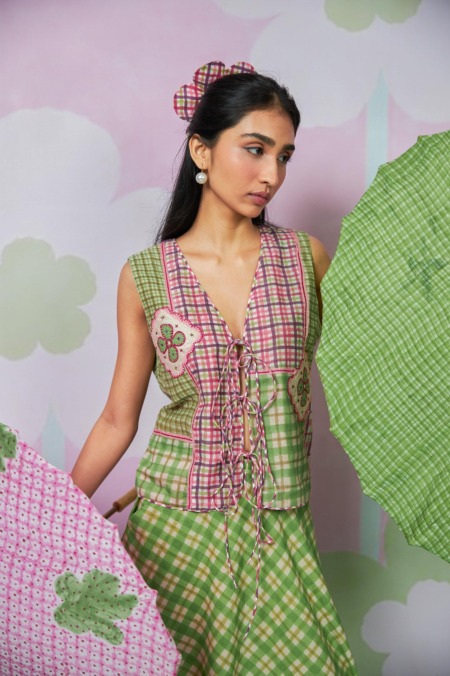 Petal Mosaic Block Printed Vest