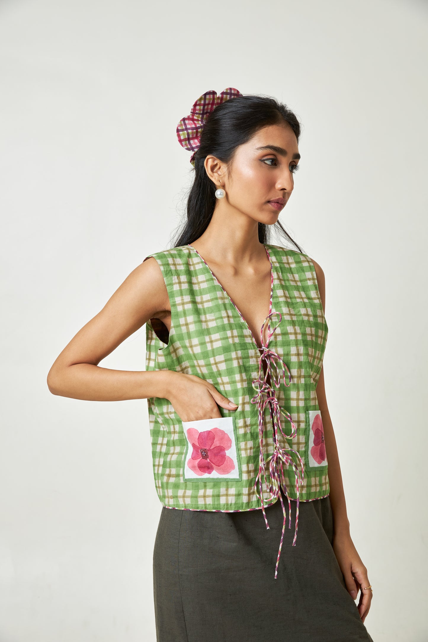Petal Mosaic Block Printed Vest