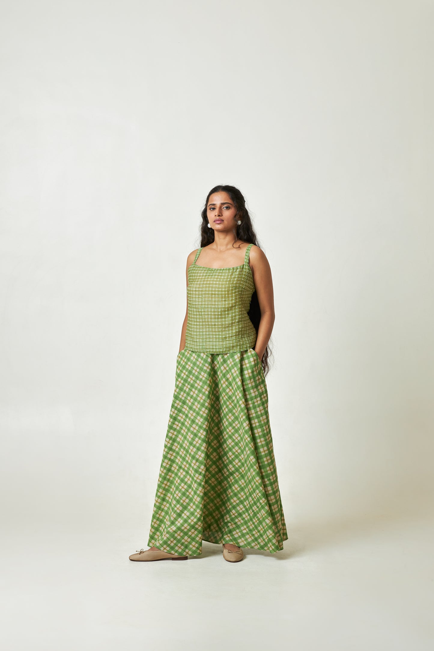 Garden Whispers Block printed Top