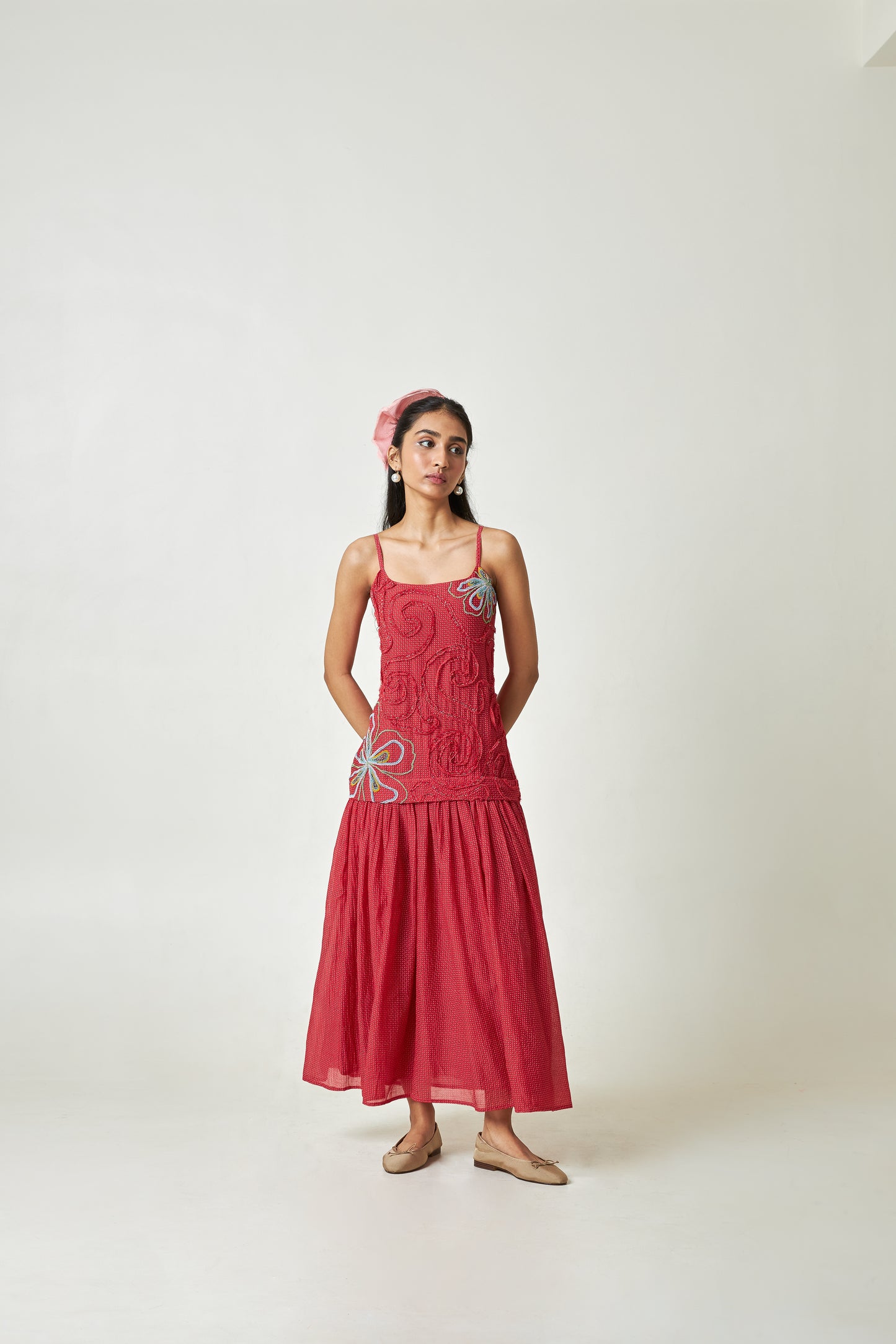 Hibisca Embroidered Dress