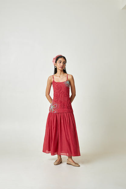 Hibisca Embroidered Dress