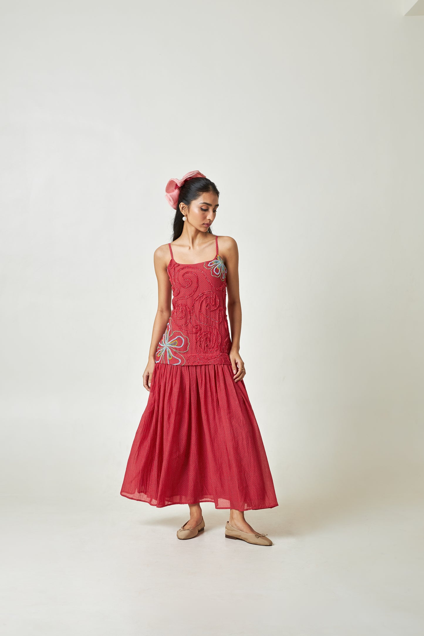 Hibisca Embroidered Dress