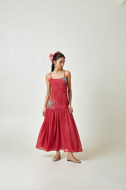 Hibisca Embroidered Dress
