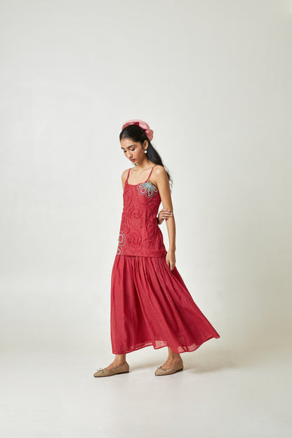 Hibisca Embroidered Dress