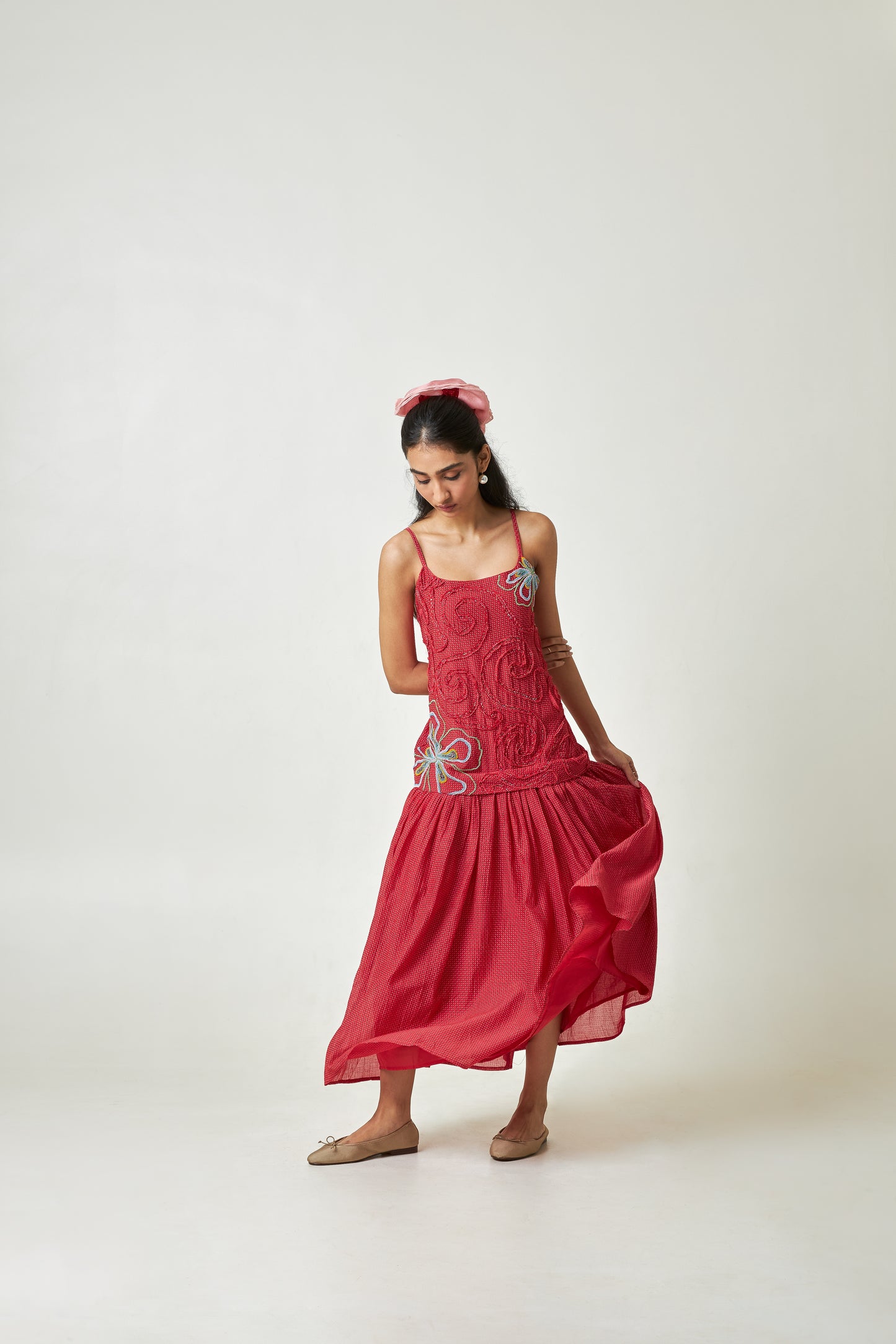 Hibisca Embroidered Dress
