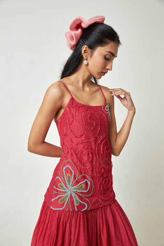 Hibisca Embroidered Dress