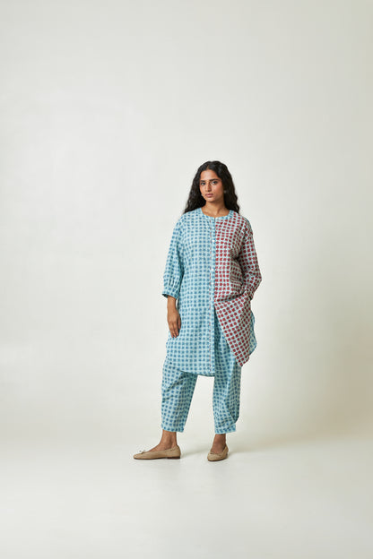 Tropique Block Printed Co-ord Set- Set of 2