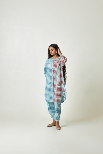 Tropique Block Printed Co-ord Set- Set of 2