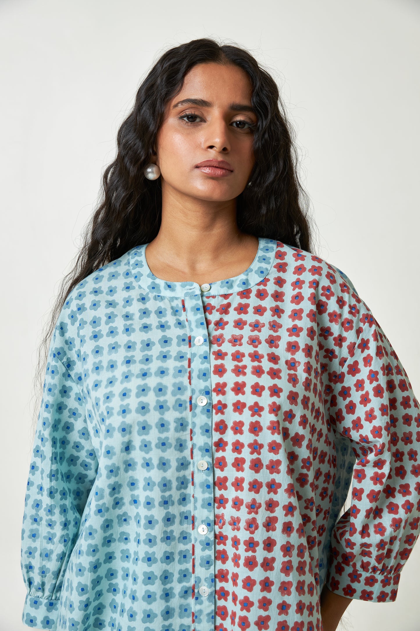 Tropique Block Printed Co-ord Set- Set of 2