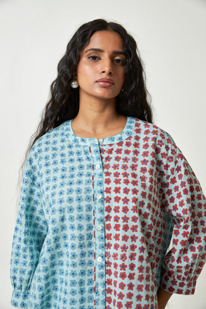 Tropique Block Printed Co-ord Set- Set of 2