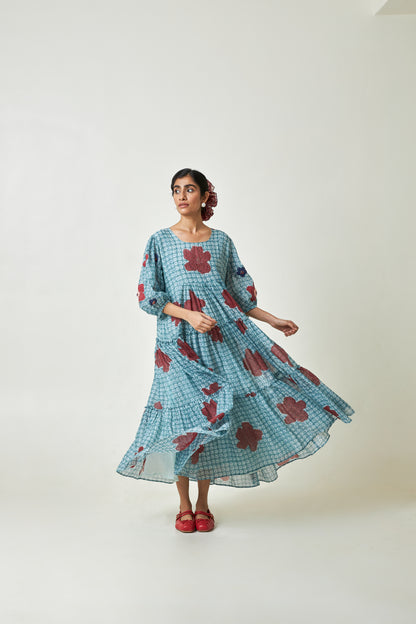 Seabreeze Block Printed Dress