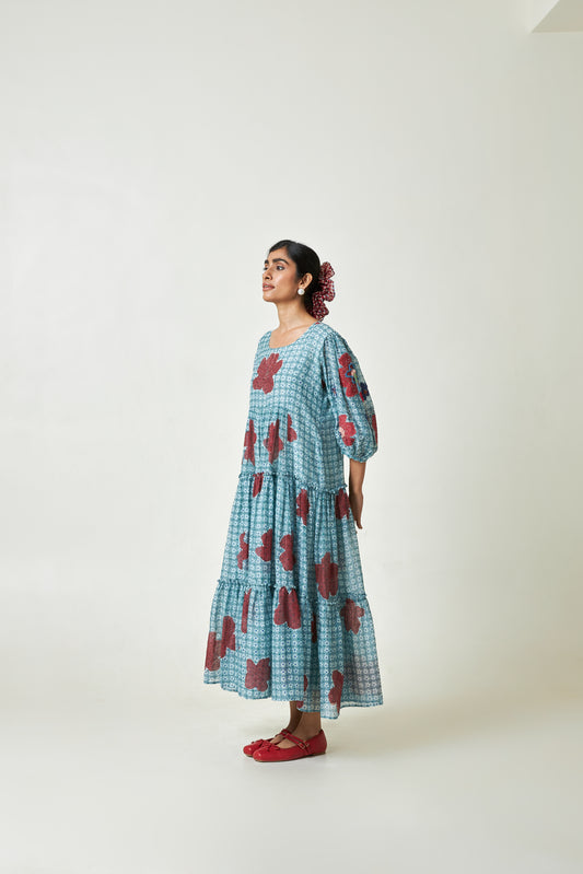 Seabreeze Block Printed Dress