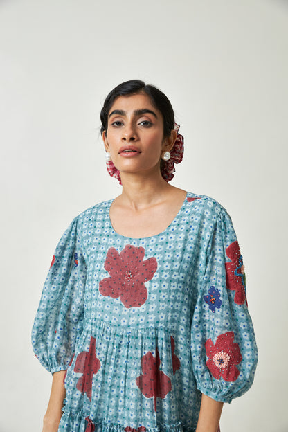Seabreeze Block Printed Dress