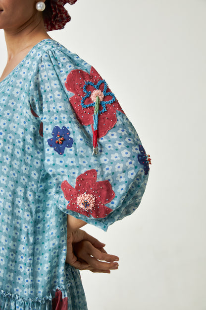 Seabreeze Block Printed Dress