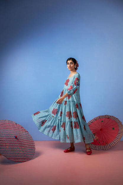 Seabreeze Block Printed Dress