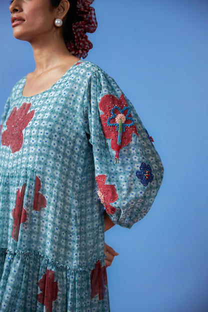 Seabreeze Block Printed Dress