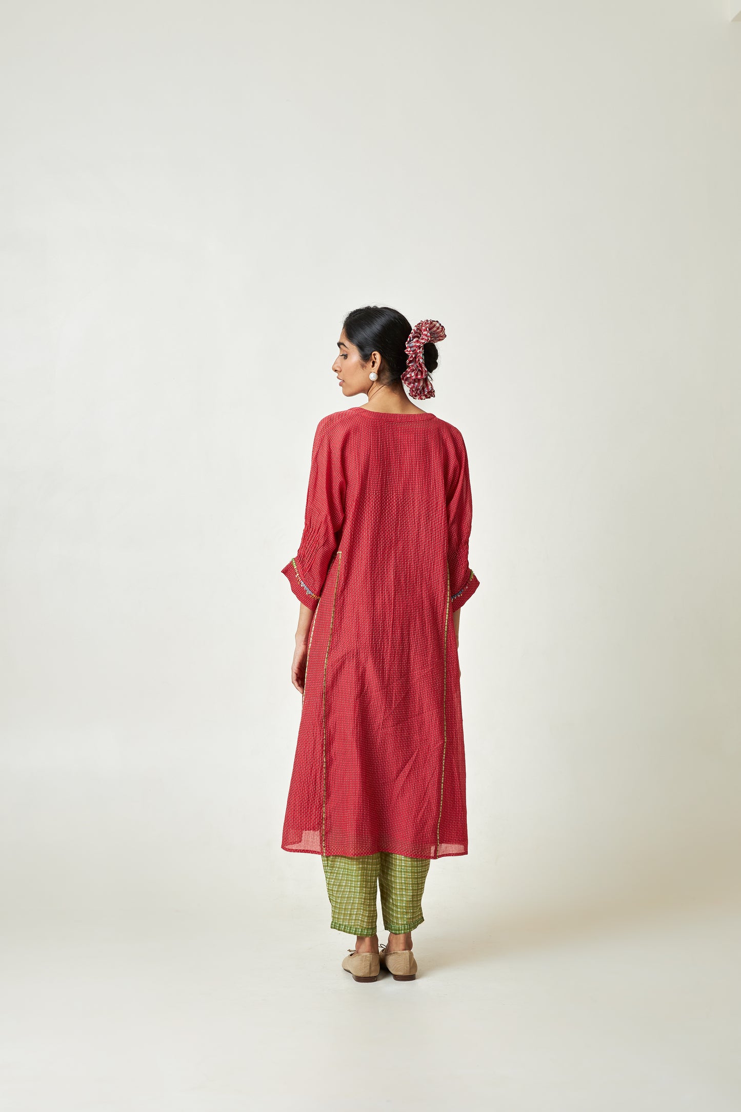 Cherry Haze embroidered co-ord Set- Set of 2