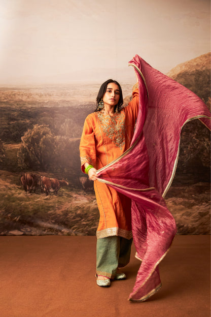 Ratnashree embroidered kurta set ( Ready to Ship) - Set Of 3