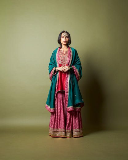 Lal Noorani embroidered kurta