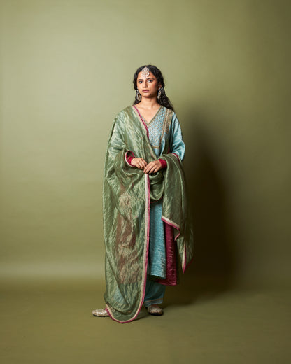 Firoza embroidered dupatta