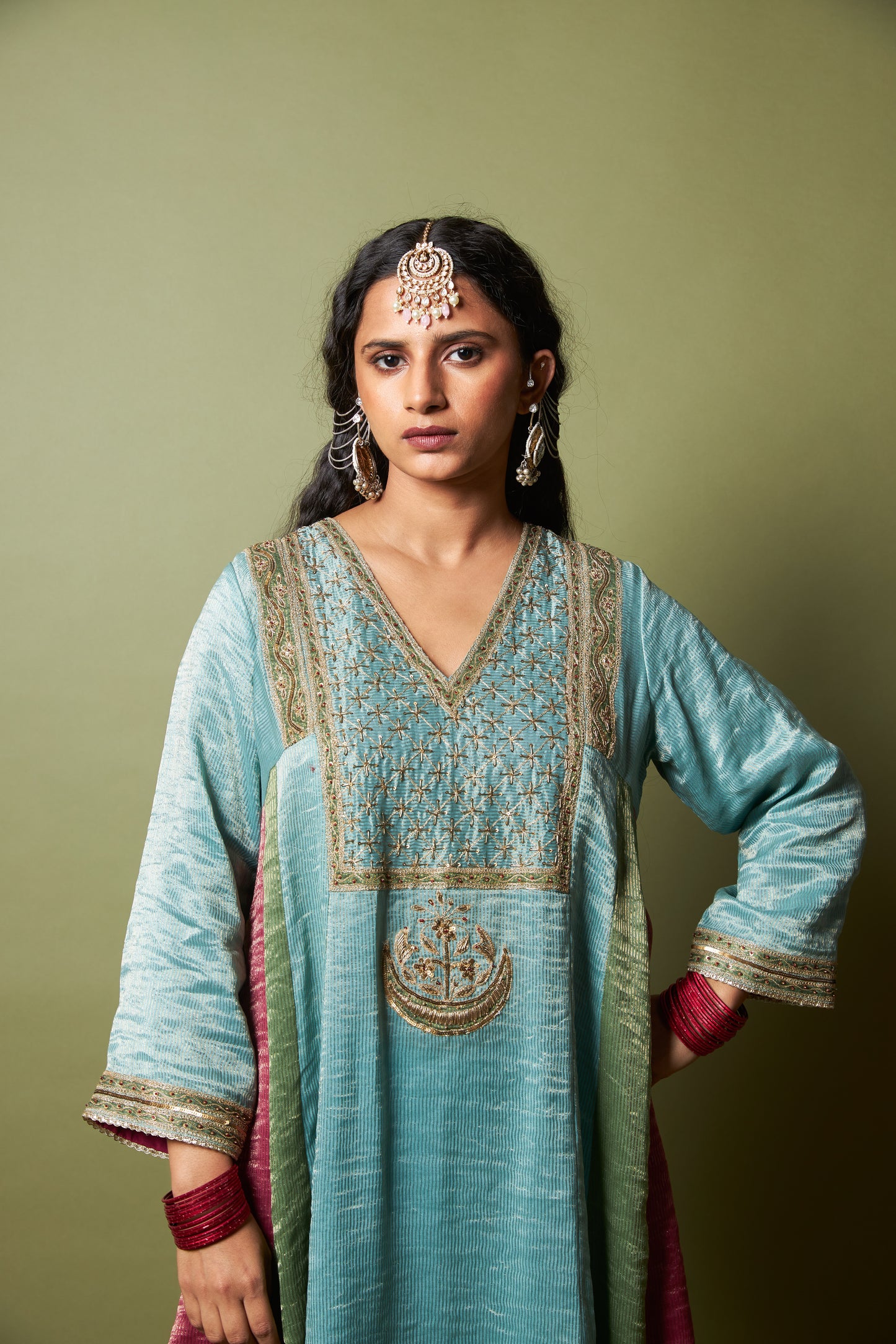 Firoza embroidered kurta
