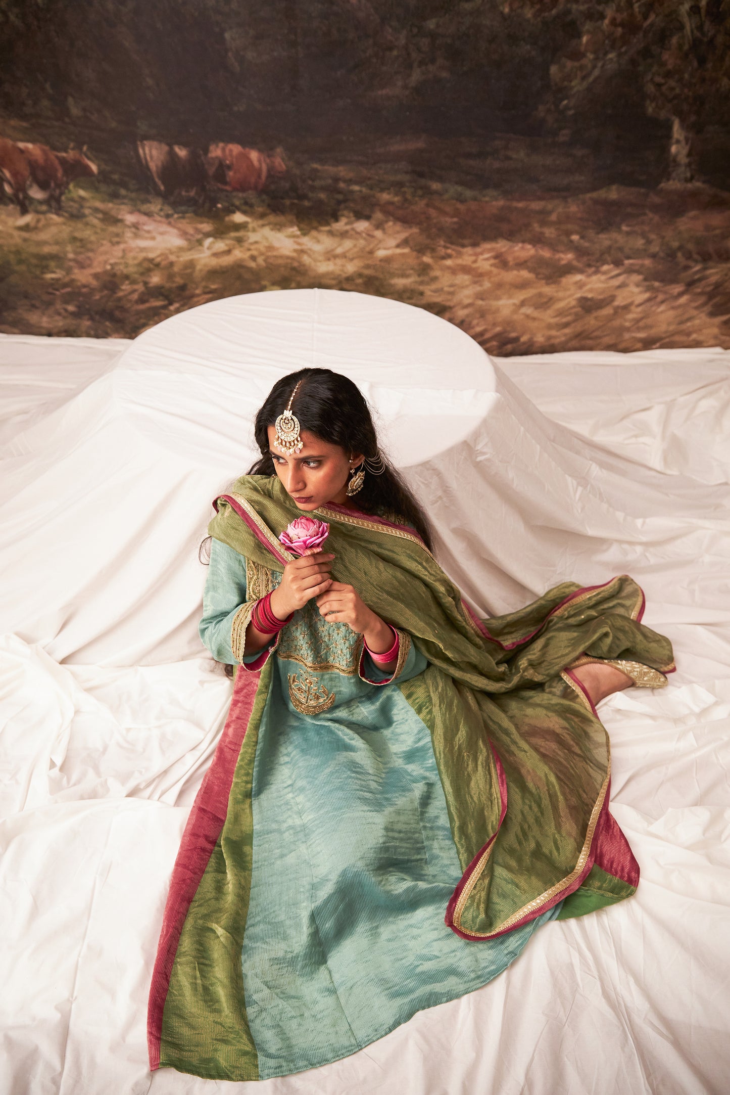 Firoza embroidered kurta set