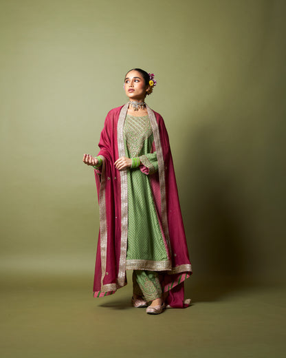 Zewara embroidered dupatta