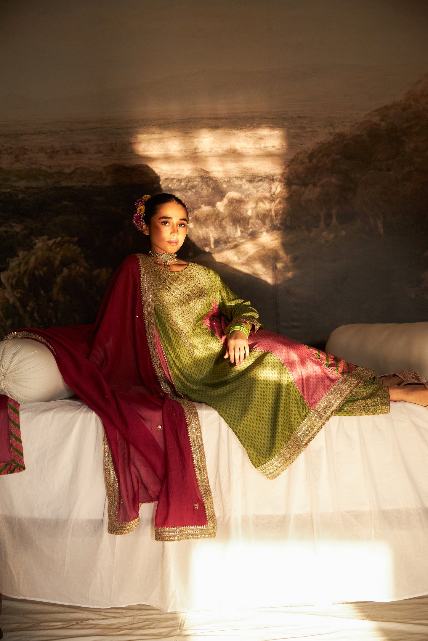 Zewara embroidered kurta set