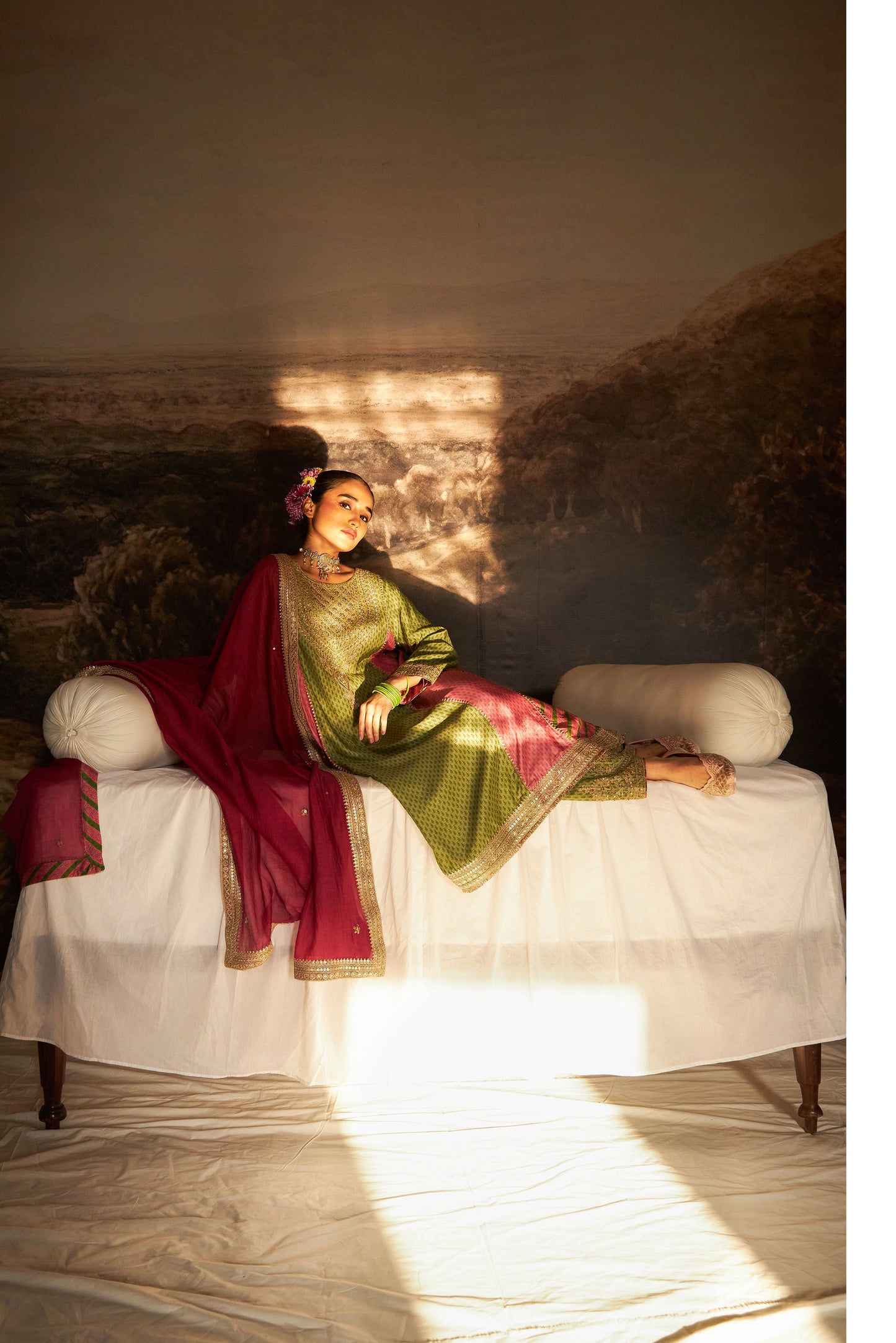 Zewara embroidered kurta set