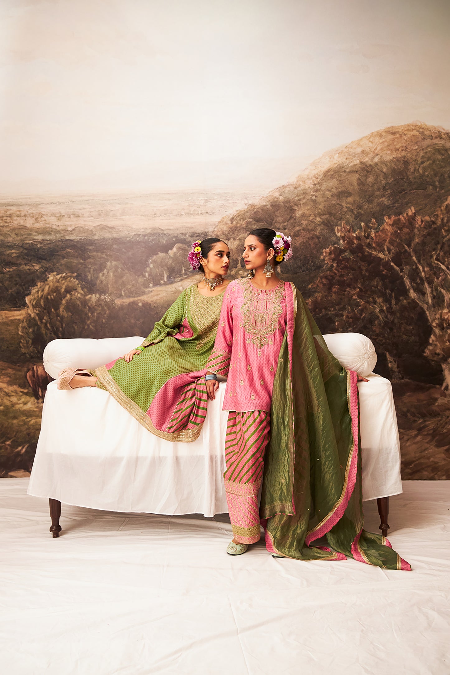 Zewara embroidered kurta set
