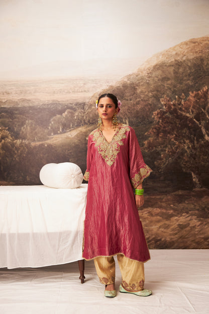 Gulnaar Embroidered Kaftan Set (Ready to Ship) - Set Of 2