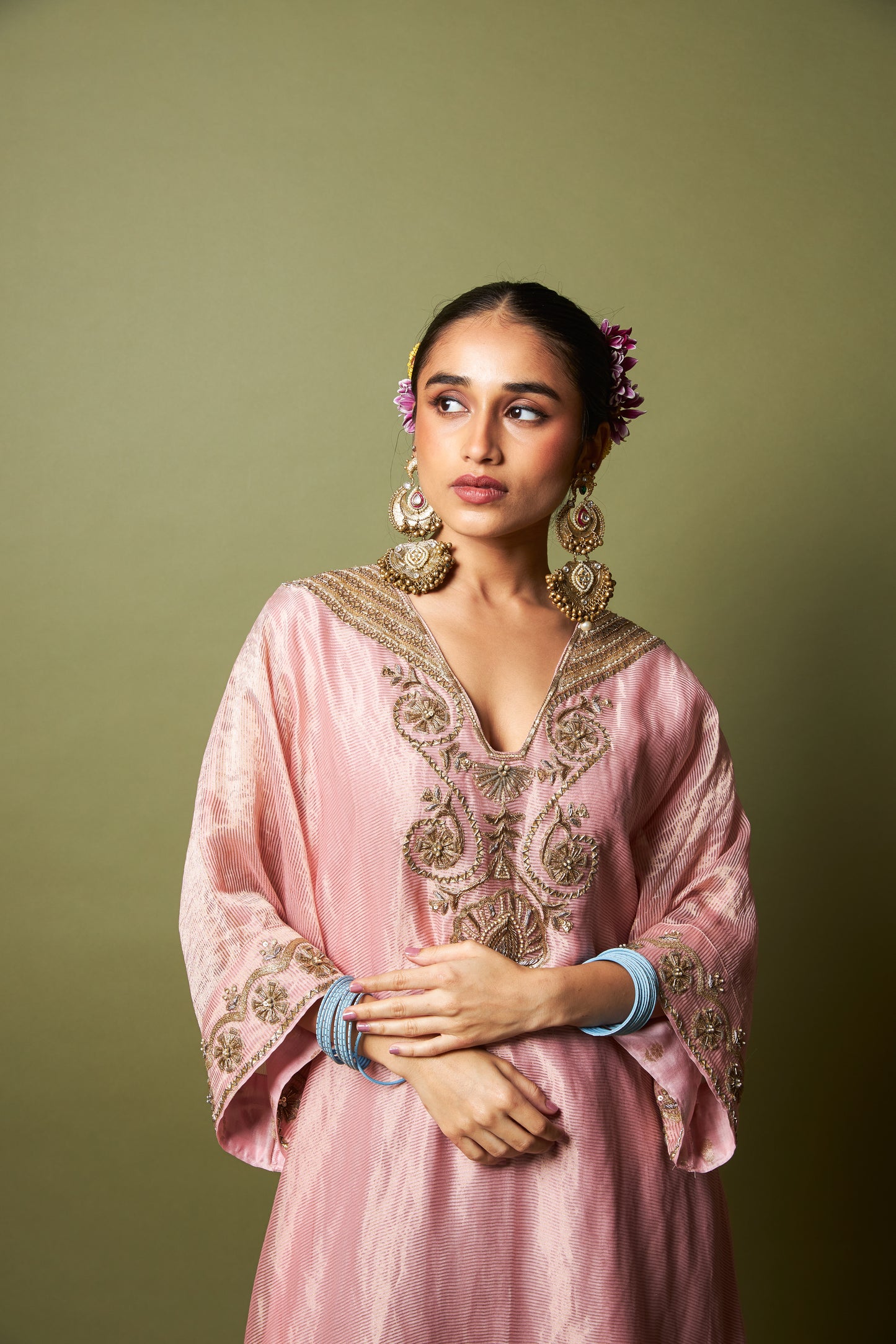 Rosika embroidered kaftan set